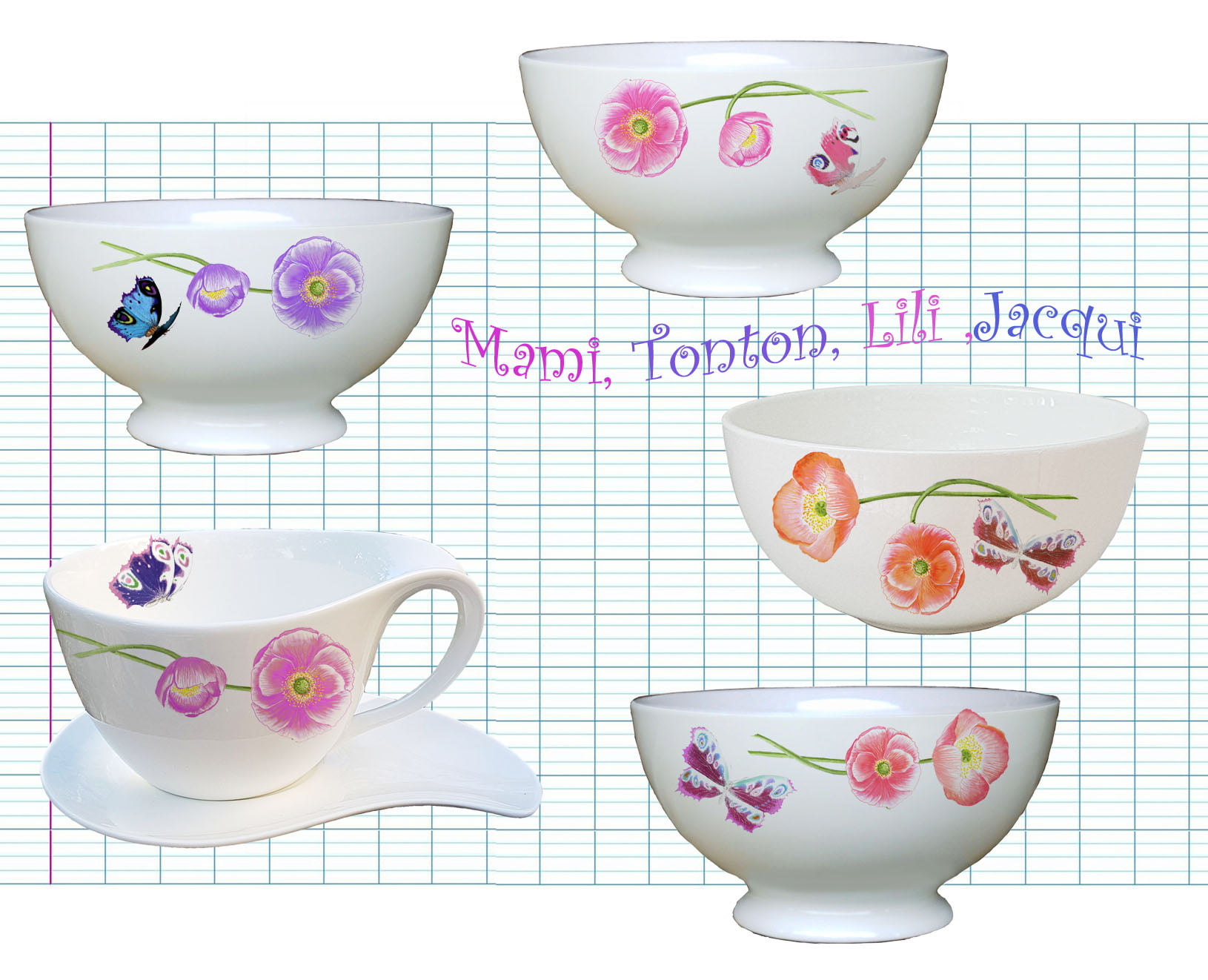 La vaisselle prénom, un cadeau en porcelaine toujours apprécié