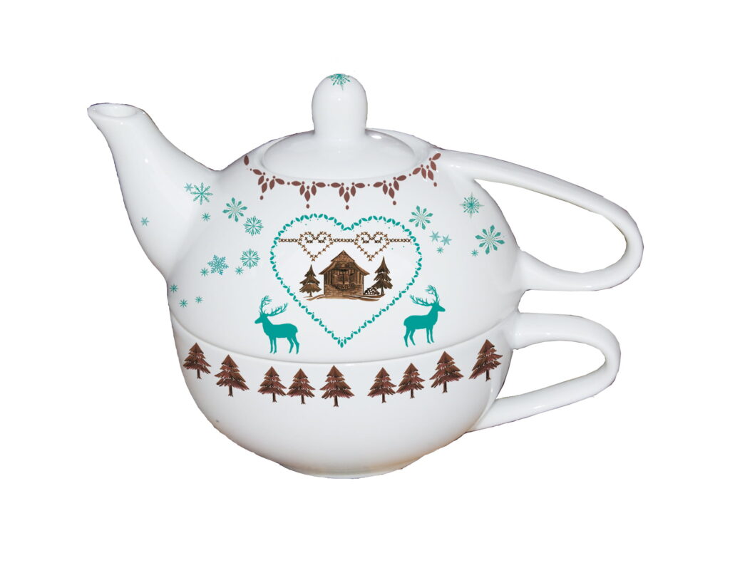 Theiere egoistchalet - Porcelaine artisanale française
